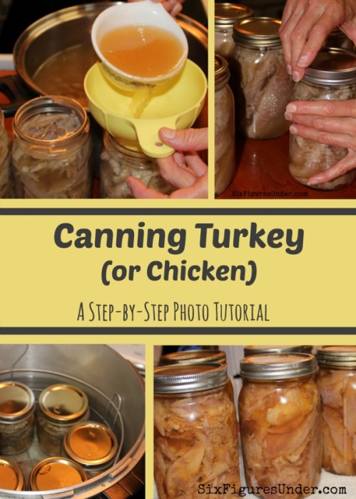 Bottling turkey meat is a great way to preserve meat for your food storage because it doesn't require a freezer. Here's a complete tutorial for canning turkey or chicken.