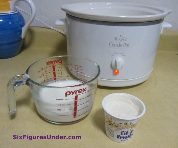 How to make yogurt by the gallon in your crock pot, why you would want to, and what to do with it!