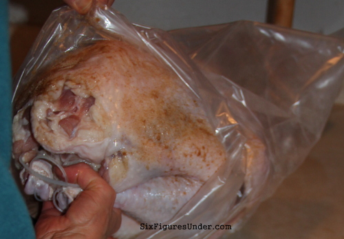 Cooking a turkey the easy way