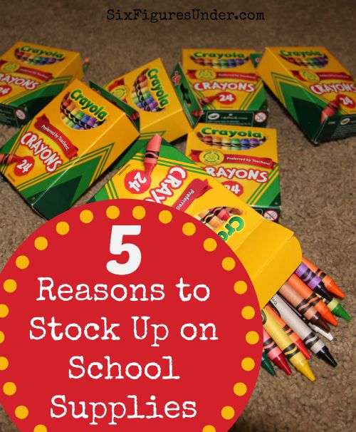 In July, August, and September, the deals on school supplies abound! Do you take advantage of them? Here's why you should stock up on school supplies during back-to-school sales!