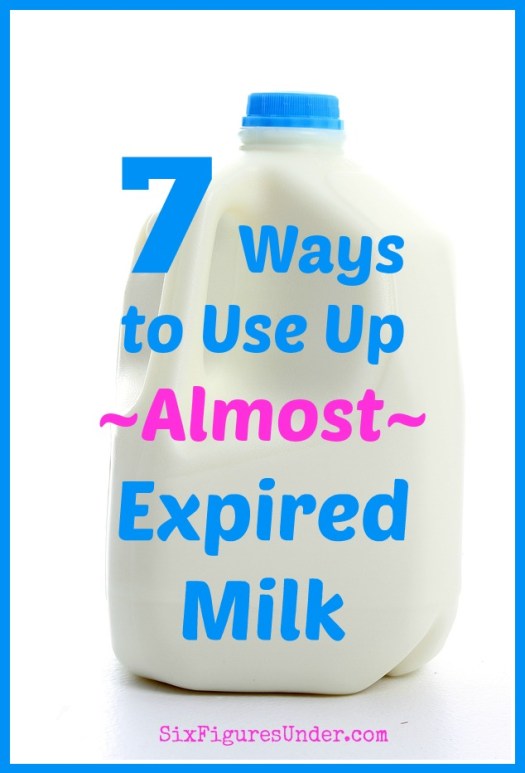 Are you dumping money down the drain? If you're letting your milk spoil and then pouring it out, then that's exactly what you're doing! Here are 7 great ways to use milk when it's about to expire and some milk expiration FAQ too!