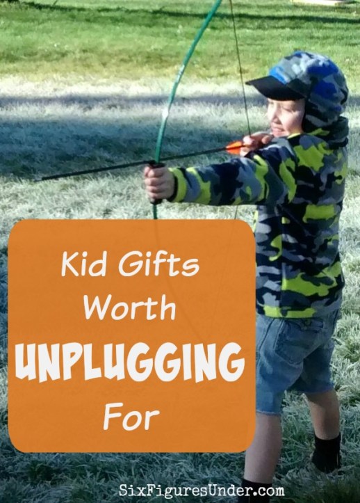 Are your kids getting too much screen-time? Here are some great, tried and true kids gifts that are worth unplugging for. They might just encourage the adults to put down their devices too!