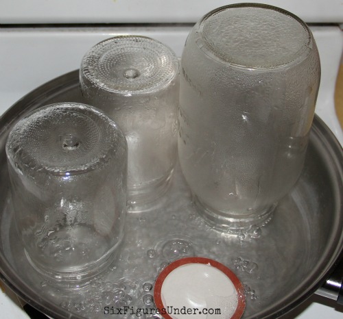 Be sure to prepare your jars by sterilizing them.