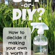 Is it worth it to make your own cleaning and personal care products?