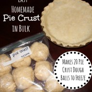 Easy Homemade Pie Crust in Bulk