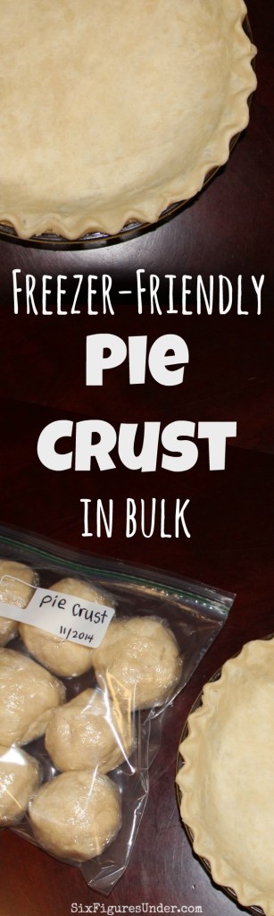 Making pie crust in bulk allows you to freeze enough balls of dough to last the whole year for fruit pies, pot pies, quiches and more! Save time and money by making 20 crusts at a time. Here's a step-by-step photo tutorial!