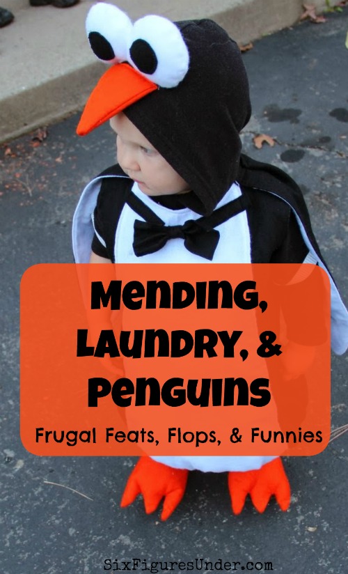 Any other frugal folks hate mending like I do? Well this week's frugal feat involves some frugal mending, as well as some homemade laundry detergent.