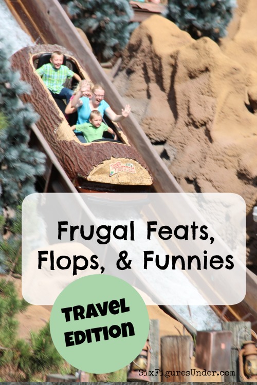 In this edition of frugal feats, flops and funnies, you'll read about the ER, plastic ponchos, and other road trip excitement!