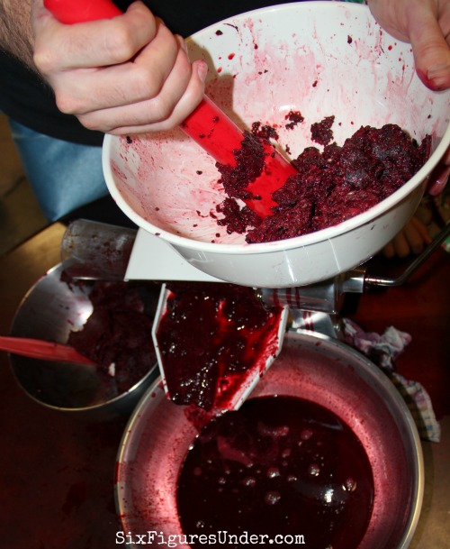 Getting those annoying seeds out of blackberries actually isn't that hard. It makes for the best, smooth and rich syrup and jam.