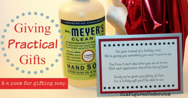 Giving Practical Gifts-- and a poem for gifting soap