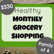 {Healthy} $330 Monthly Grocery Shopping Trip– March 2018– Price List + Video