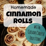 Homemade Cinnamon Rolls with Cream Cheese Frosting