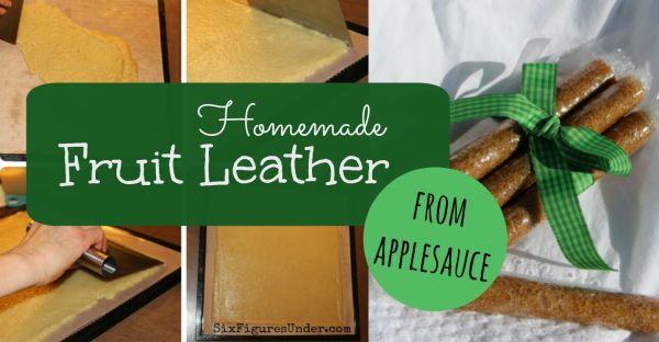 Homemade Fruit Leather from Applesauce Tutorial