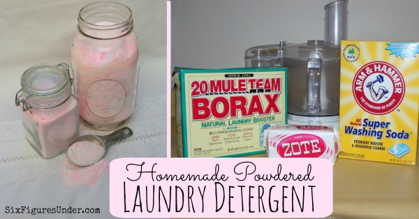 Homemade laundry detergent with Zote soap