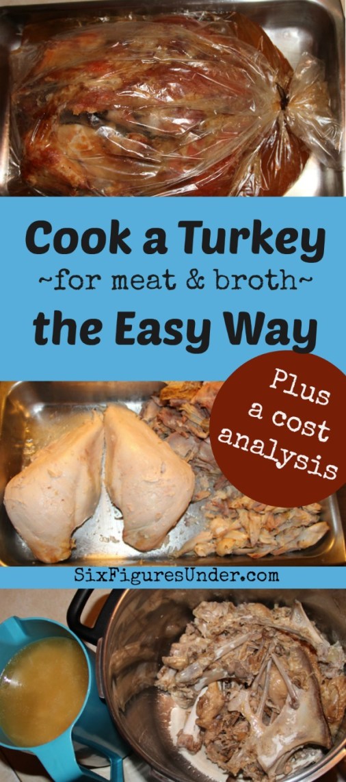 The easy way to cook a turkey and use it all, with step-by-step instructions and photos.  She even includes a cost analysis to help you decide if stocking up on turkey is worth it for you.