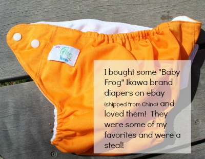 Ikawa brand diapers were some of my favorite Chinese diapers. Read about how we got our cloth diaper stash for less than $100!