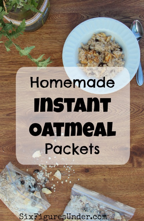 Homemade instant oatmeal packets are great for a fast, frugal, and filling breakfast that kids can make themselves. Making your own homemade instant oatmeal packets in bulk is a simple way to save time and money.