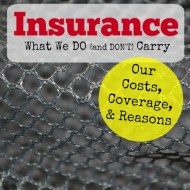 Insurance We Do and Don’t Carry– Our Cost, Coverage and Reasons