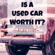 Is buying a used car worth it?  A Case Study