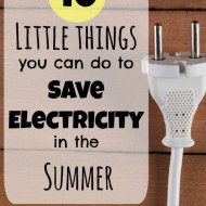 10 Little things you can do to save electricity in the summer