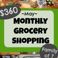 $360 Monthly Grocery Shopping Haul– May 2018 (+ video)