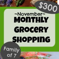 Monthly Grocery Shopping– November 2019