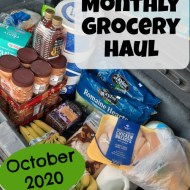 October 2020 Monthly Grocery Haul