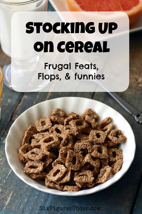 Do you stock up on cold cereal? Stocking up on cereal is a great way to save money. Sometimes it's even the source of frugal feats, flops and funnies.