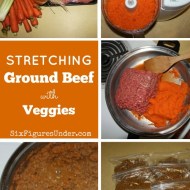 Stretching Ground Beef with Vegetables– Frugal, Healthy, and Convenient