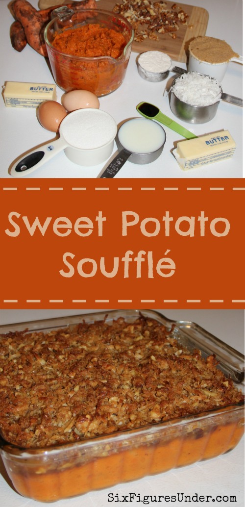 Sweet potato souffle makes a delicious thanksgiving side dish, though this sweet potato casserole is yummy enough to pass as a dessert. Print an extra copy of the recipe because your guests will be asking for it!