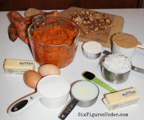 Sweet Potato Souffle Ingredients- Recipe and Tutorial