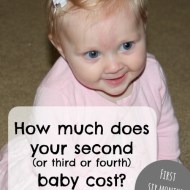 The Cost of a Subsequent Baby– The First 6 Months