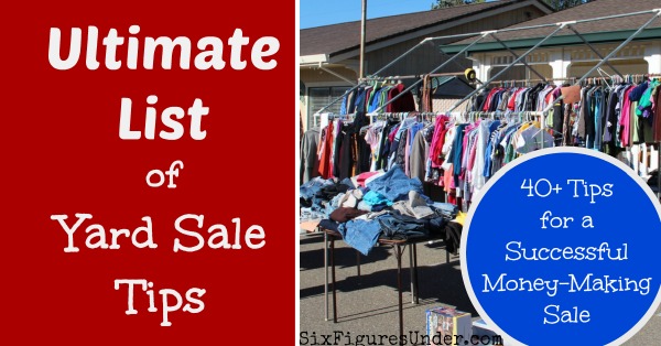 Ultimate List of Yard Sale Tips