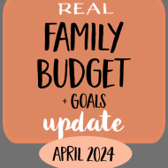 Our detailed family budget with all of April’s income and expenses