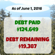 May 2016 Debt Repayment Progress Report