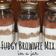 Fudgy Brownie Mix in a Jar– Fast and Easy Homemade Gift