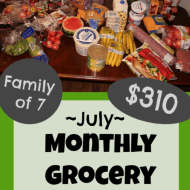 Monthly Grocery Shopping – July 2019