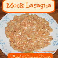 Mock Lasagna– Frugal Dinner Recipe