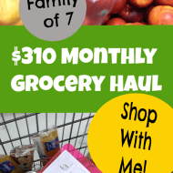 October Monthly Grocery Haul ($310 for a family of 7)