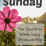 Sunday: The Secret to Week-Long Productivity