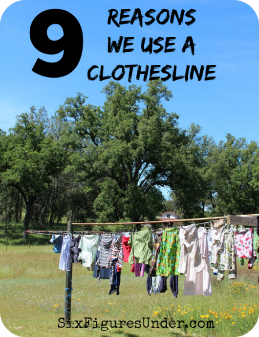 Some great reasons to hang your clothes to dry on a clothesline, besides the obvious one- saving money.